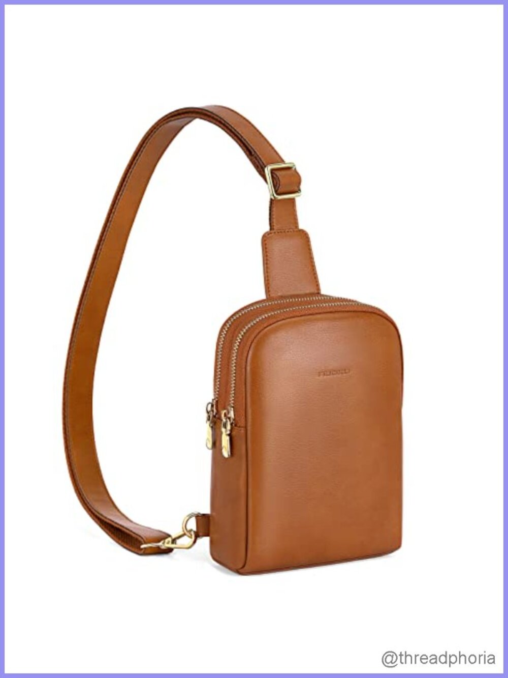 Women's Sling Bag RFID Blocking Crossbody Purse Faux Leather